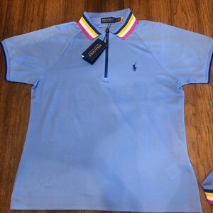NWT Polo Golf By Ralph Lauren Harbor Blue Polo Shirt